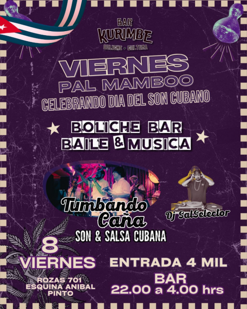 Viernes 8 Mamboo Día del Son Cubano en Kurimbe Bar