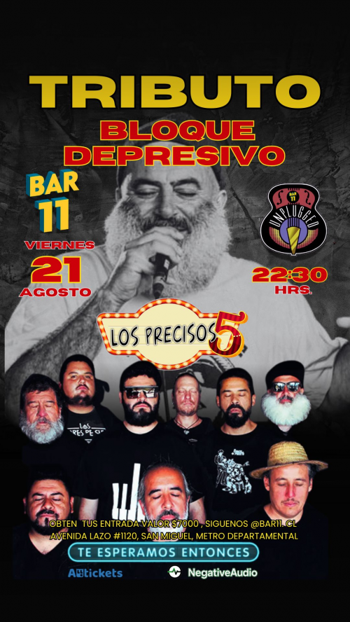LOS PRECISOS 5 TRIBUTO A BLOQUE DEPRESIVO UNPLUGGED 