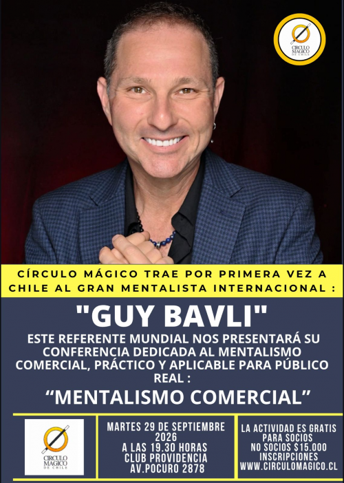 Conferencia: Mentalismo Comercial con Guy Bavli
