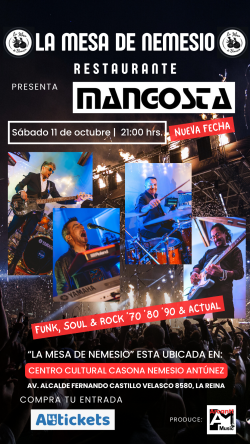 Mangosta en Vivo en La Mesa de Nemesio Restaurante