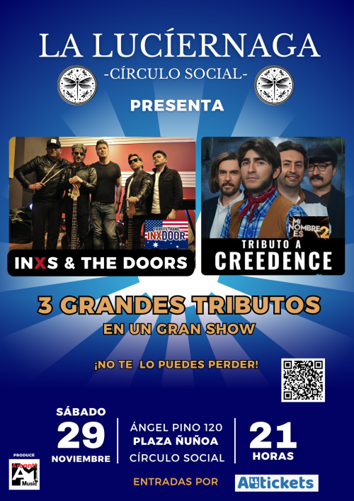 CREEDENCE SHOW & INXDOOR (Bandas Tributos) EN CONCIERTO