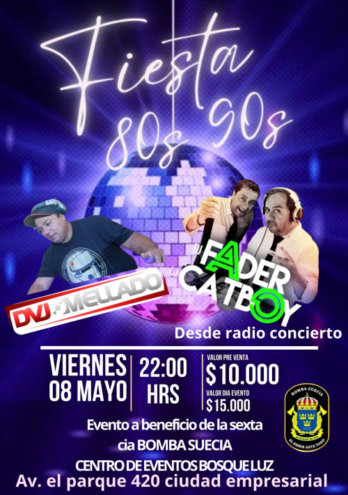 Fiesta 80s - 90s - Bomba Suecia